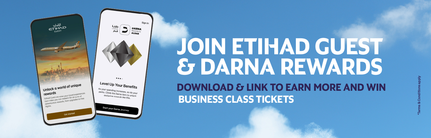 Join Etihad Guest & Darna Rewards